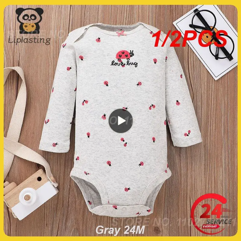 

1/2PCS Infant Baby Boy Gril Clothing Sets 2023 Fall Cute Short Sleeves Tops+long sleeves Romper+PantsNewborn Baby Clothes