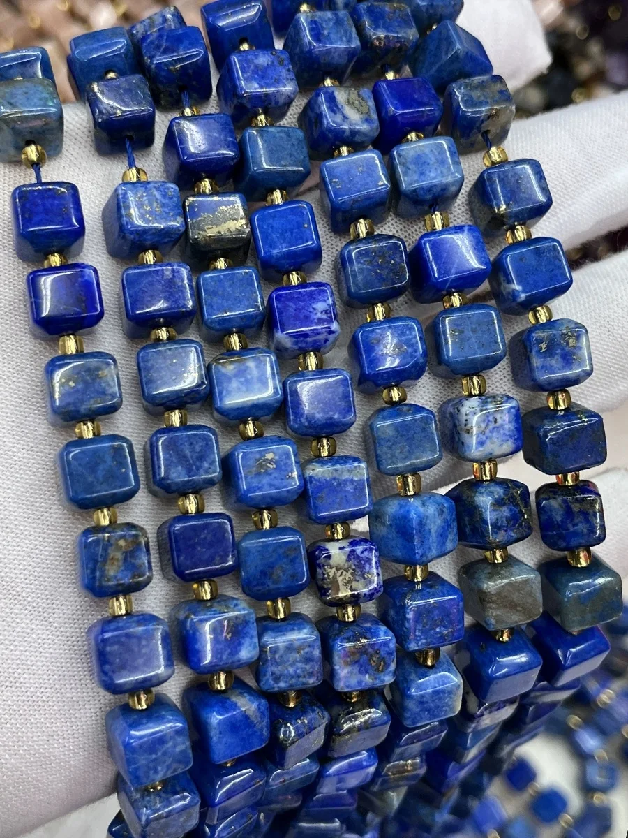 Natural lazurite loose square beads  for bracelet necklace