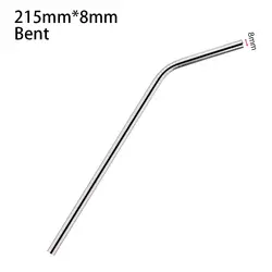 Eco-Friendly Reusable Stainless Steel Drinking Straw Set - 1 Piece Straight/Bent (8x215mm bent)