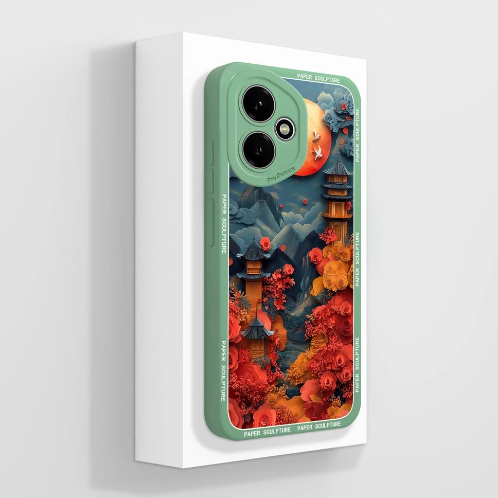 Cute Cat Pattern Soft Phone Case - High-Quality Shockproof Back Cover
