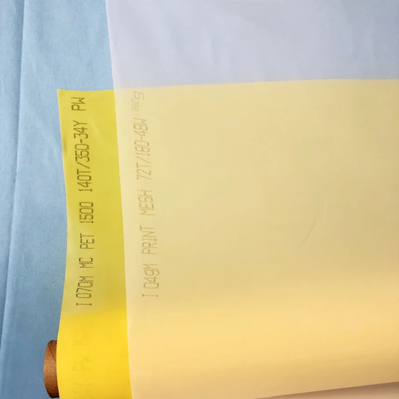 127cm Width 80/100/120/150/180/200/250/300/350Mesh White Polyester Silk Screen Printing Mesh Fiber Screen Mesh Pcb Printing silk screen printing mesh