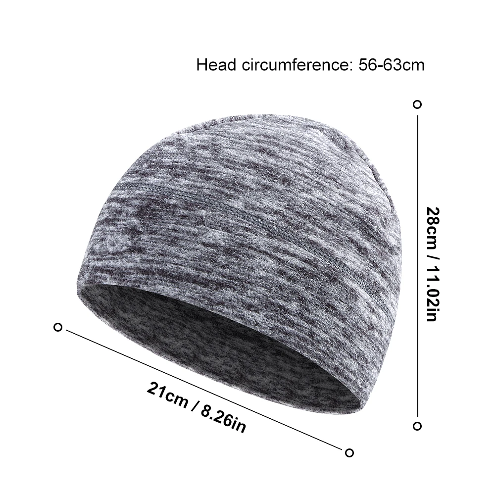 WRELS Winter Warm Cycling Cap Men's Balaclava Sports Knitted Hat Soft Beanie Velvet lining For Running Jogging Cycling Skiing