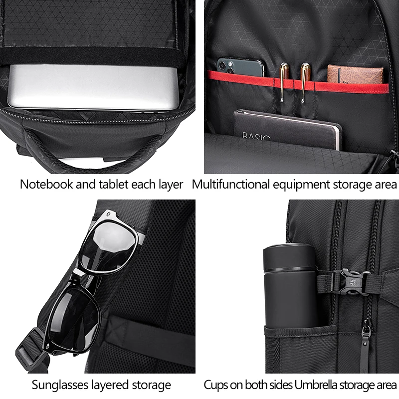 Arctic Hunter New 2023 Laptop Bag Backpack Korean Bag School Travel Men's USB Smart Backpack Rucksack Brand University Bag 3