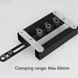 Gabarit de perçage en alliage d'aluminium 6/8/10mm, localisateur de perçage de chevilles, travail du bois, gabarit de perçage, localisateur de trous, Guide de perçage Vertical 