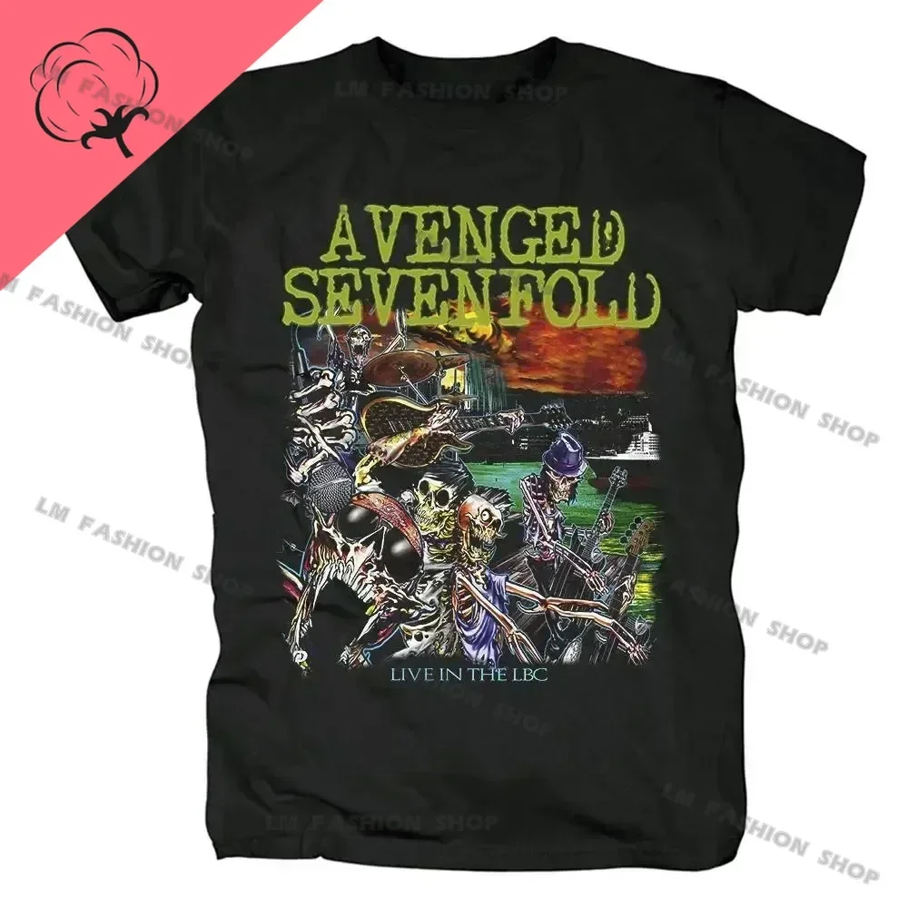 Short sleeved t shirt short sleeve t shirt cotton t shirt Avenged Sevenfold metal rock graphic print short sleeve cotton tees hip hop fashion shirts plus size t shirt for men tops