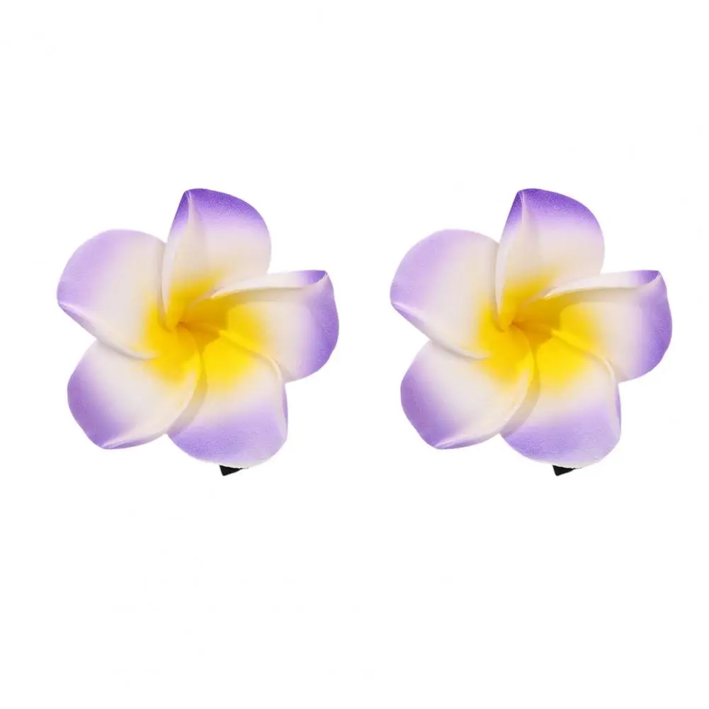Plumeria Flower Hair Clips Colorful Plumeria Flower Accessori Per Capelli Per Le Donne Ragazze Forcine Antiscivolo Barrettes Set Per Sottile