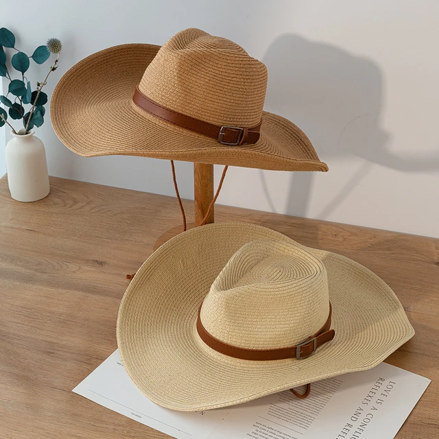 Super-large-brim Men's Beach Hat Summer Sun Hat Leisure Joker Cowboy Hat  Outdoor Sun Hat Bob Jacquemus Chapeau - AliExpress