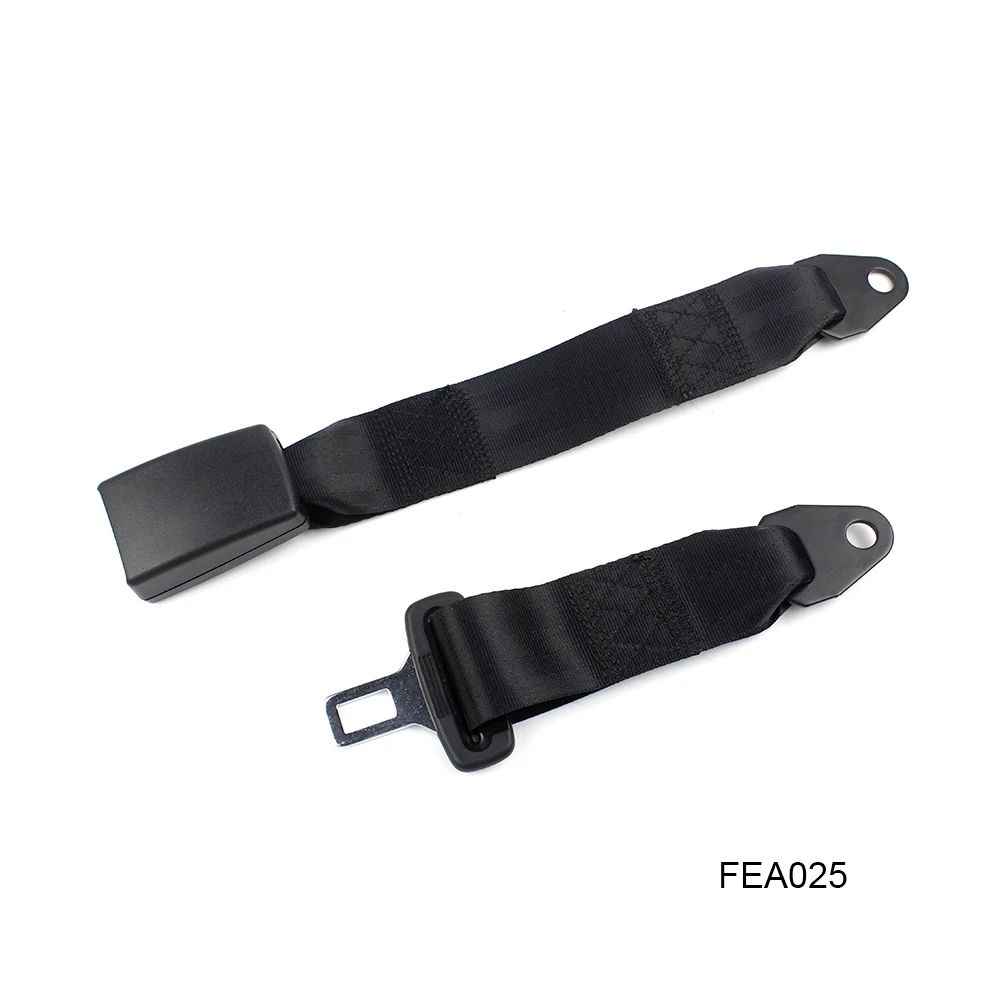 

Special Customs Static 2-point Adjustable Black Safety Belt FEA029