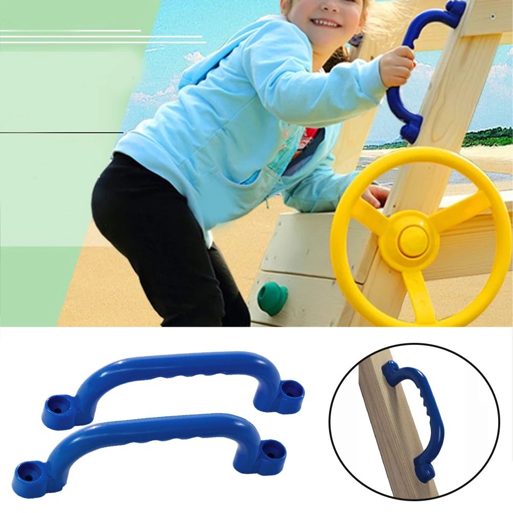 

2pcs Wall Grips Fitness Non Slip Indoor Outdoor For Kids Climbing Frame Play Safety Solid Plastic Handle Toy Amusement Equipment