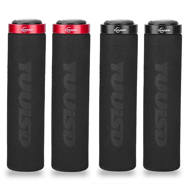Description Picture 4 of item1 Pair Bicycle Handlebar Grips Soft Sponge Anti-skid Shock-absorbing For MTB Mountain Bike Handle Bar Grip Cycling Accessories