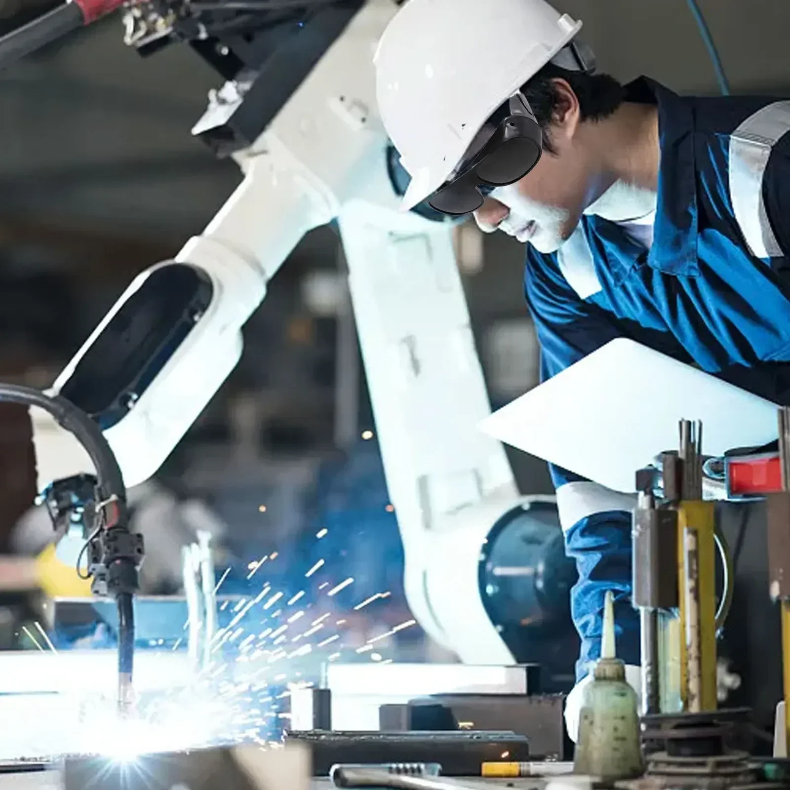 Arc Welding Glasses Impactproof Windproof Welding Glasses Auto Darkening Safety Arc Frame Width welding face mask