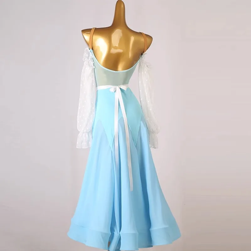 Girl Dance Costume Women's Dance Dresses Waltz Competition Standard Modern Performance