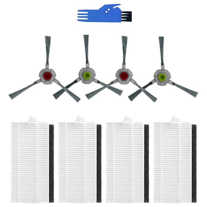 

Сменные аксессуары для робота-пылесоса AIRROBO P20, 9 шт., запасные моющиеся боковые щетки, фильтры НЕРА, инструмент для очистки