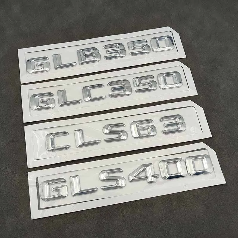 

3d ABS Car Trunk Badge Letters GLB GLC GLS CLS 63 300 350 400 450 Emblem Logo For Mercedes X247 X253 X167 W218 W219 Accessories