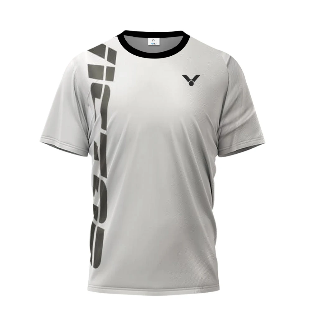 

Cool Color Print Tennis Clothing Breathable Golf Clothing Victory Men's Fitness Short Sleeve Men's Badminton Sports Clothing