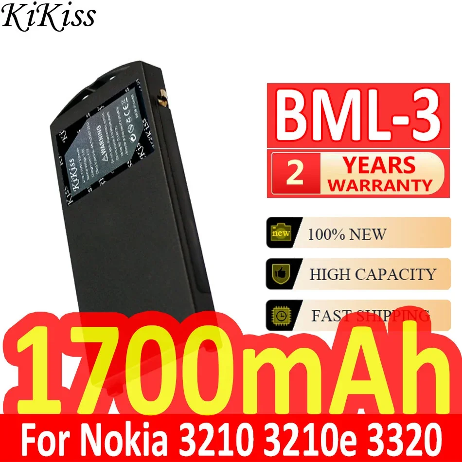 

Мощная батарея 1750 мАч KiKiss BML-3 BML3 для Nokia 3210 3210e 3320