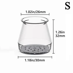 Premium Silicone Floor Protector Caps for Chairs - Scratch - Resistant & Noise Reducing Solutions (Set of 16) (Grey S)