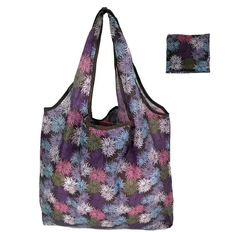 Sac Fourre-tout Nature Imprimé Feuille Florale Avec Motif Imprimé, Sac à Main Lavable En Machine