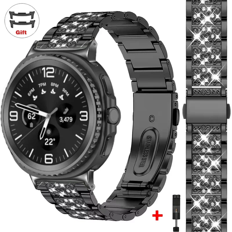 Elegant Diamond Strap - Premium Stainless Steel Bling Band