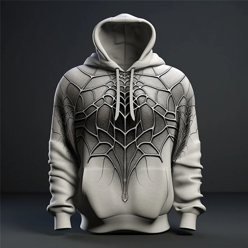 thumbnail image 1 of Sudaderas con estampado 3D de araña para hombre, Sudadera con capucha de gran tamaño, ropa de calle Harajuku de tendencia Hip Hop, Cosplay de ocio, moda de otoño, 1 of 5
