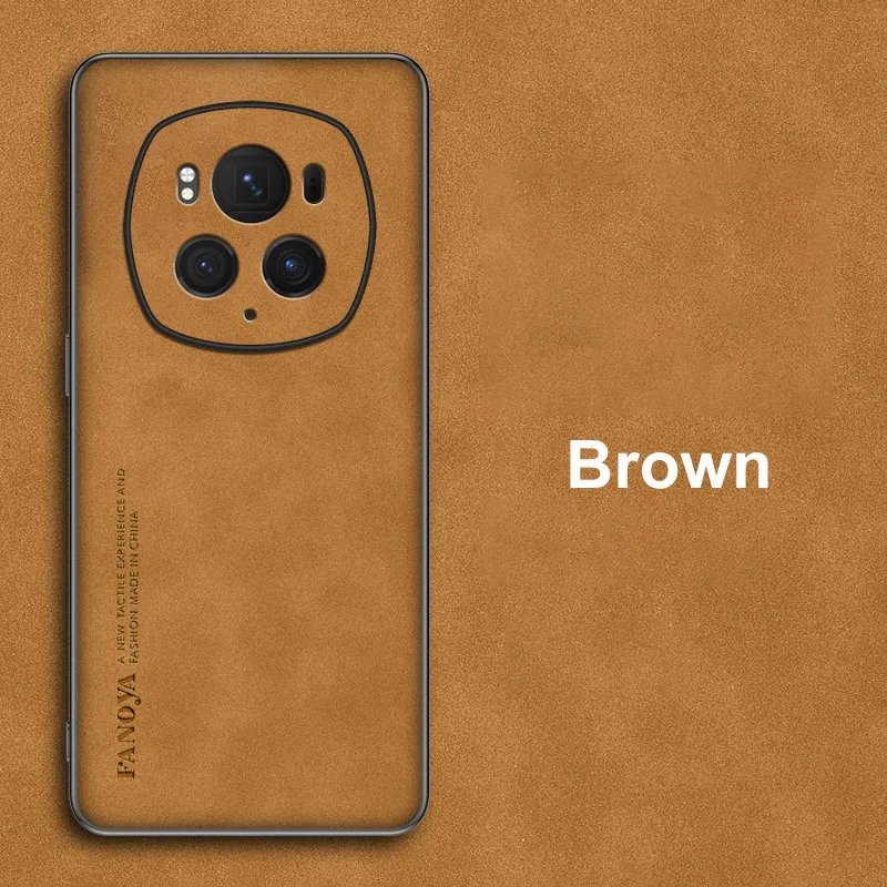 Skinsheep PU Leather Matte Silicone Bumper Phone Case