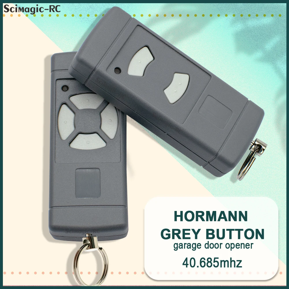 40 685MHz HORMANN HSE2 HSE4 HSM2 HSM4 HS2 HS4 Remote Control Gate Grey Button 40.685 Garage Door Opener 40MHz