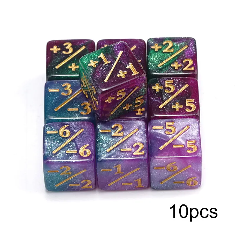 Magic The Gathering Commander Deck Sumind 48-Piece MTG Dice Set - Glitter D6 Counters For Magic The Gathering Magic: The Gathering