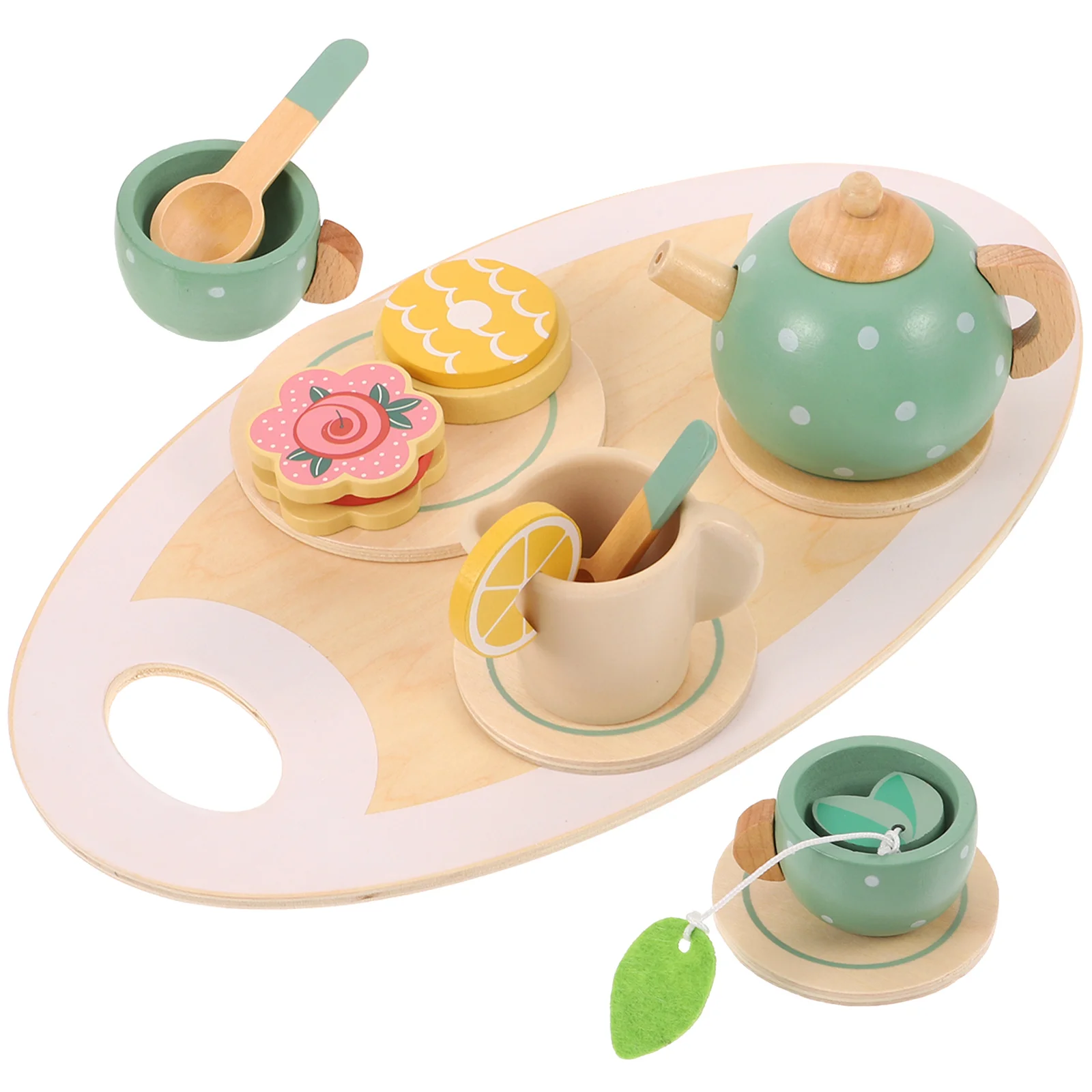 

Имитация чайного набора, Детские миниатюрные игрушки, деревянный детский кухонный игровой набор