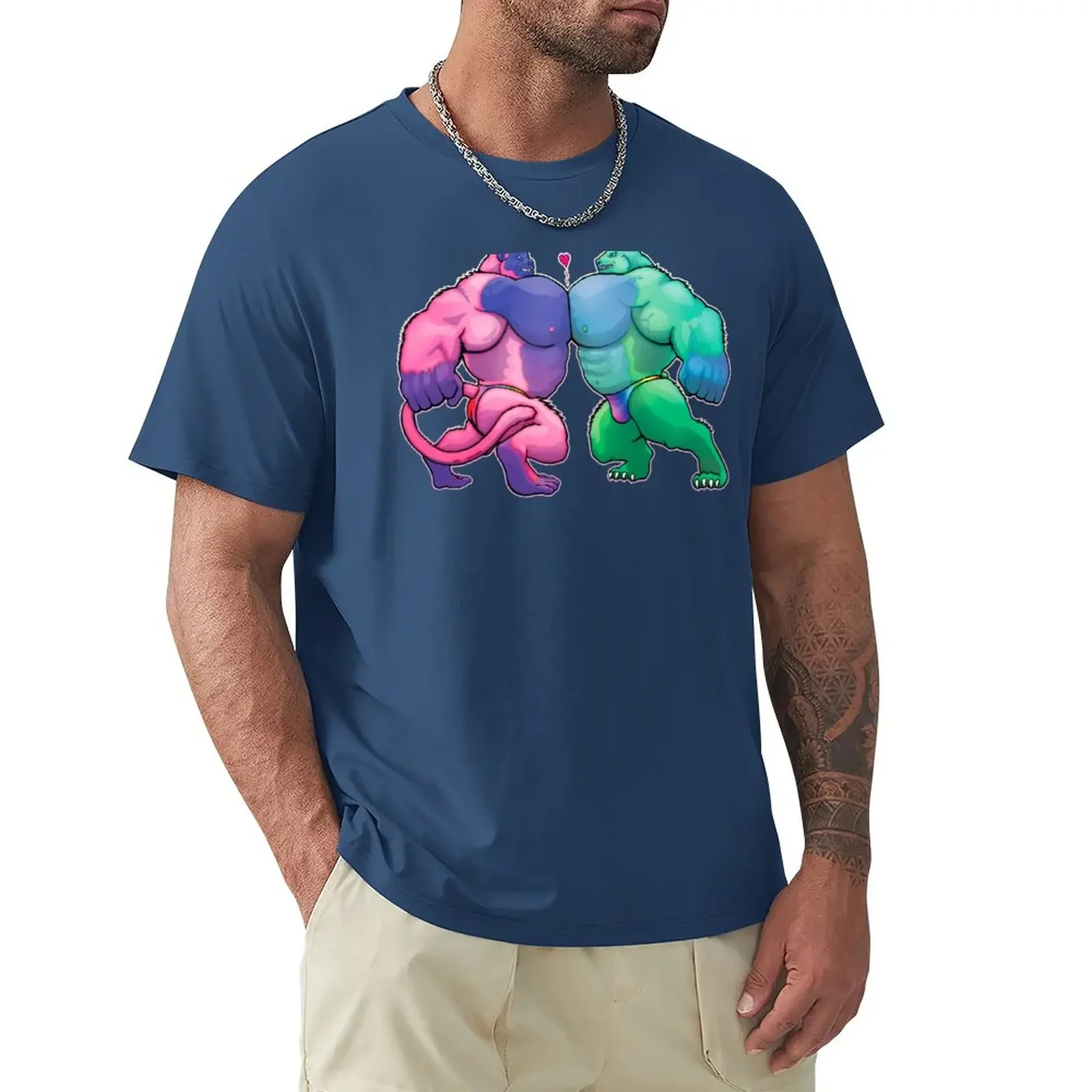 

Luv Pec T-Shirt blanks plus sizes oversized t shirt men