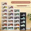 Installation-free Folding Shoe Box Transparent Brand New Acrylic Thickened Shoe Box Home Shoe Storage Supplies Sneaker Box 1