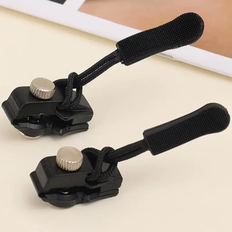 Removable Metal Zipper Head Detachable Tool-free Alloy Zipper Lock No Sewing Required Zip Fastener Sturdy Universal Bag Parts zipper parts