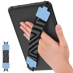 High-Elasticity Lightweight Tablet Hand-Strap with Finger Grip Holder (Light Blue)
