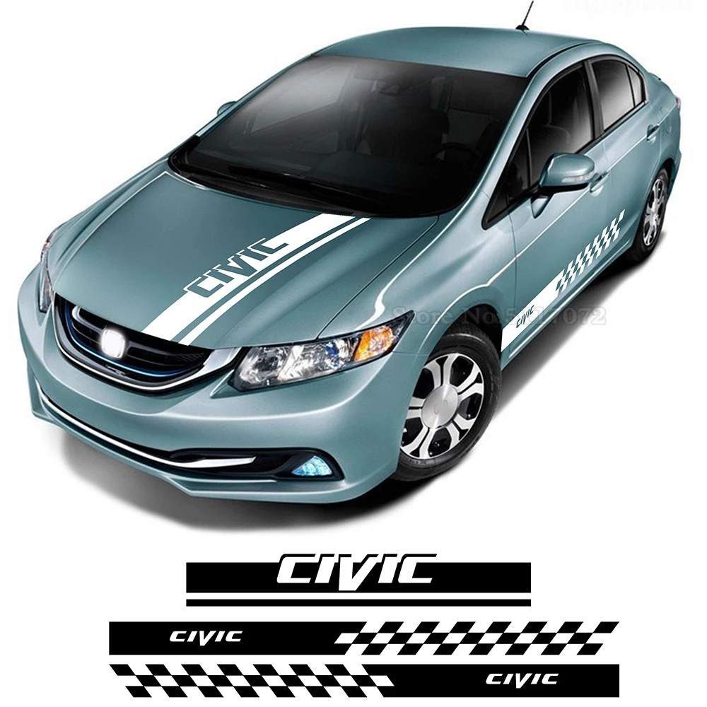 Pegatina para puerta de coche Honda Civic TypeR Hatchback Sedan