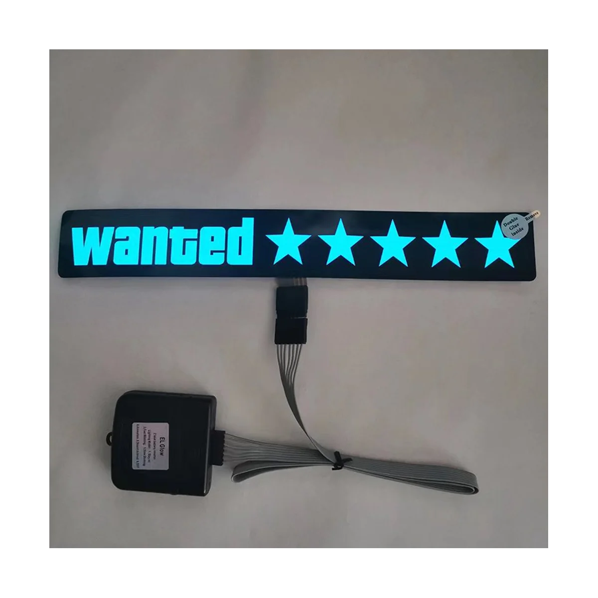 Windshield Electric Wanted Car LED Sign Window Stickers for JDM Glow Panel  Accessories - Blue Light - AliExpress