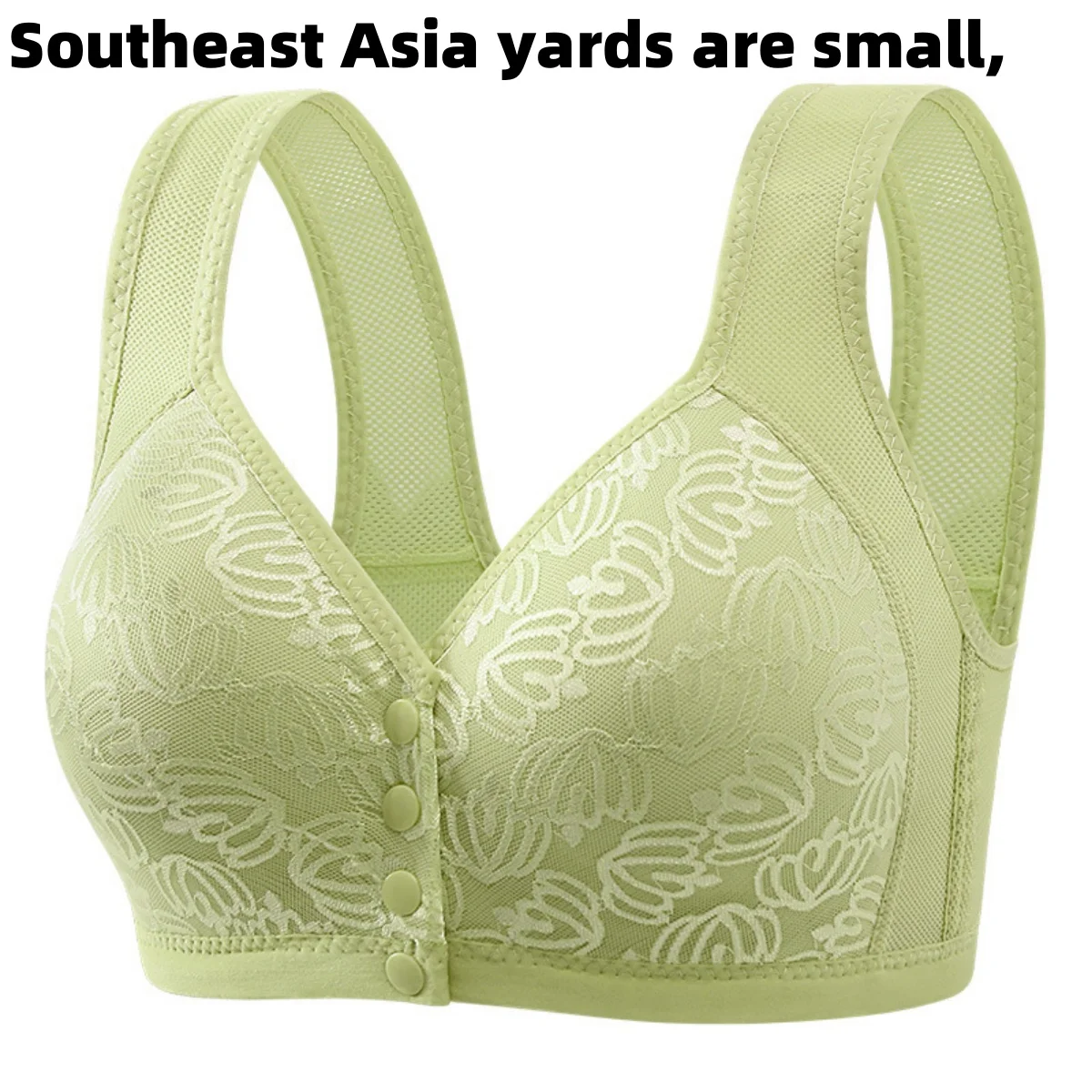 New Large Size Front Buckle Sexy Push up WOMEN'S Bra Adjustable Thin Cup Breathable Comfortable Middle-aged Mom Ladies Underwear 1