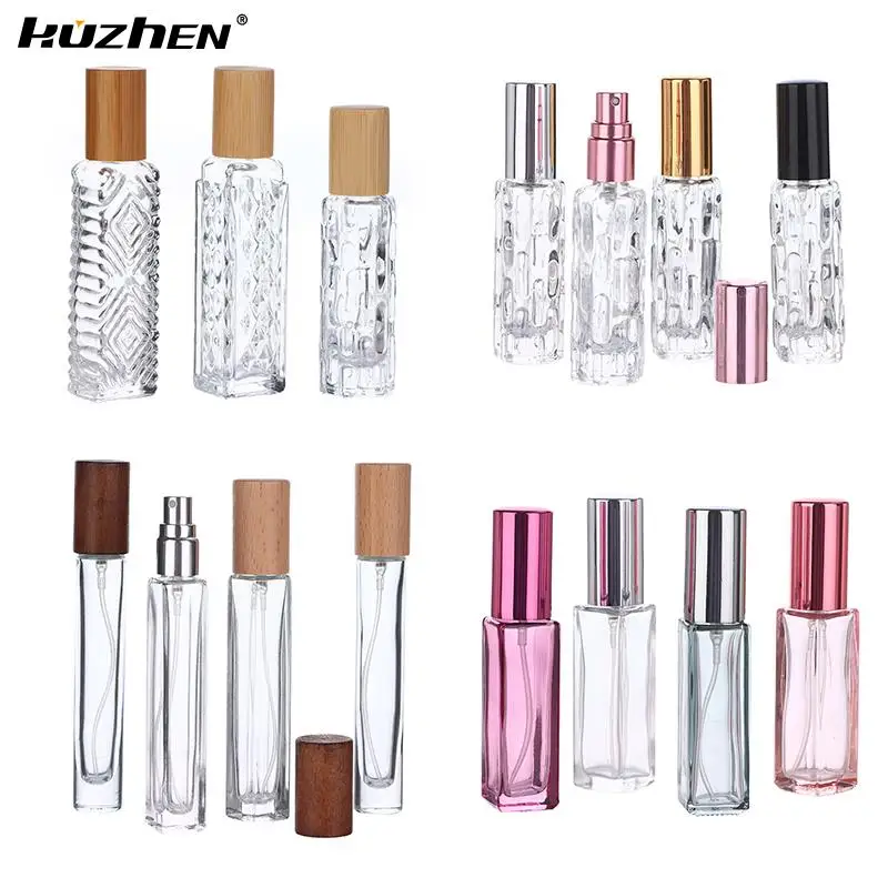 

10ML/12ML Portable Glass Perfume Bottle With Atomizer Empty Spray Cosmetic Liquid Mini Refillable Bottles Travel Parfum Case