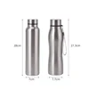 1000ml High Quality Stainless Steel Sport Water Bottle Single-layer Rugged Water Cup Metal Flask Drinkware Sports Gym Camping 6