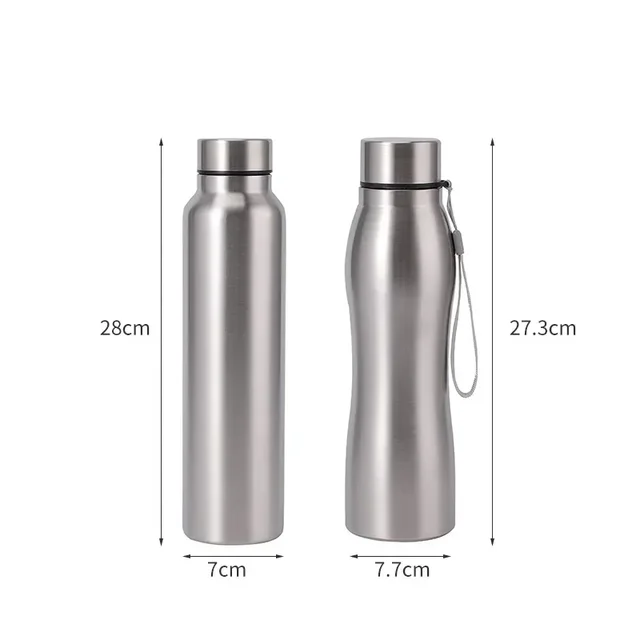 1000ml High Quality Stainless Steel Sport Water Bottle Single-layer Rugged Water Cup Metal Flask Drinkware Sports Gym Camping 6