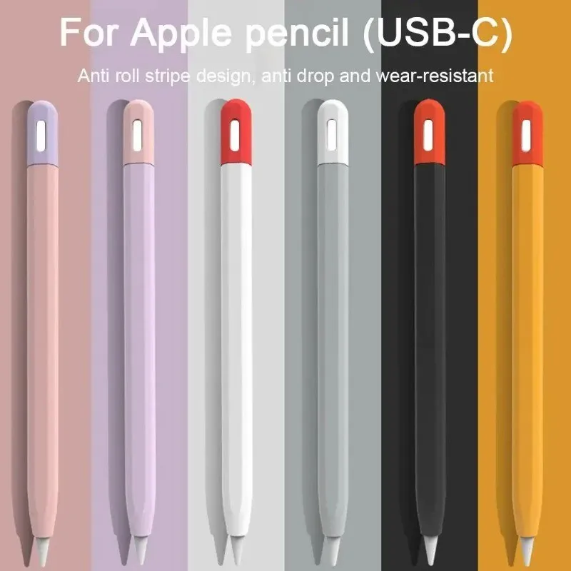 

Silicon Case For Apple Pencil 3 USB-C Protective Cover For iPad Pencil Touch Pen Grip Holder Sleeve Portable Stylus Cover