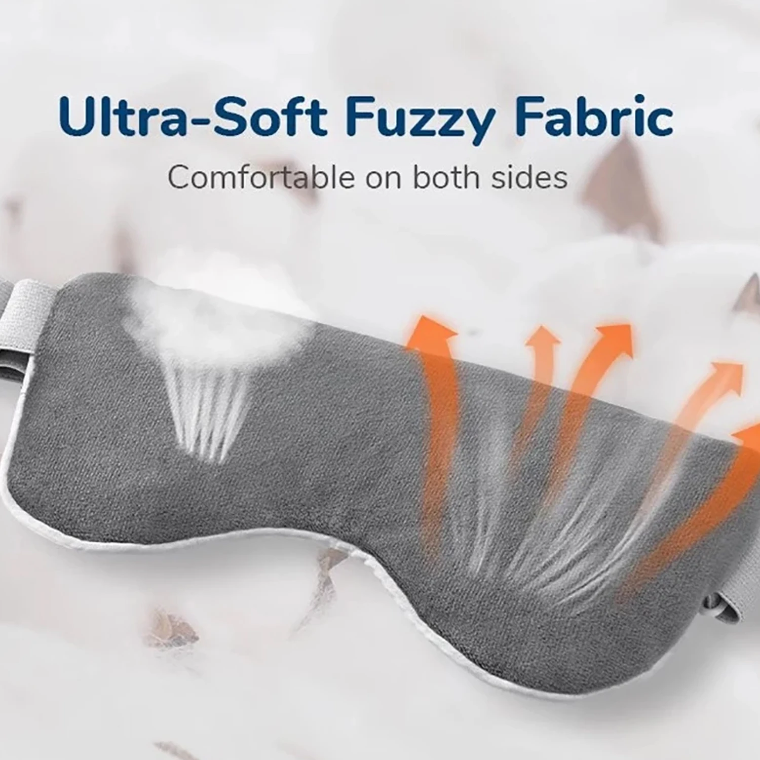 Weighted Eye Mask Cooling Sleep Mask Cold Eye Pillow with Weighted Beads & Adjustable Strap Pressure Relief Night Sleep Eye Mask