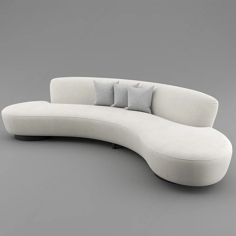 

Cute Comfortable Girl Sofa Simple Curved Large European White Reading Sofa Cloud Love Seat Salon Meuble Living Room Furniture