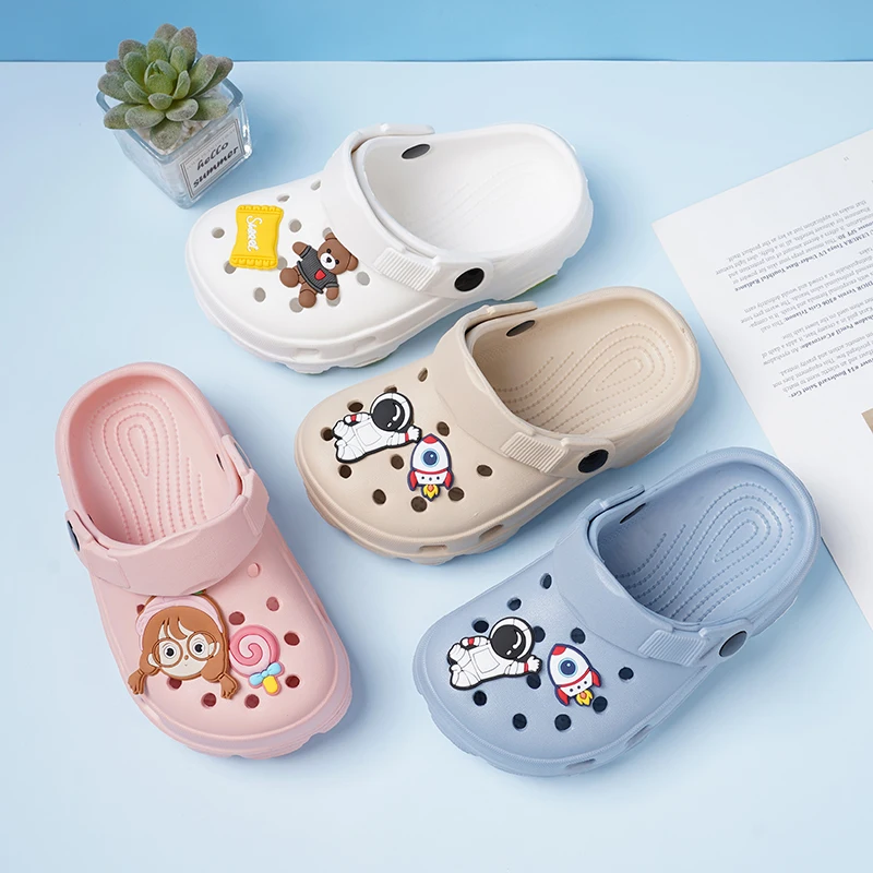 Summer Kids Sandals 3-15 Years Children's Slippers Baby Girls Shoes Non-Slip Clogs Cartoon Cute Infant Girls Sandals Boys Shoes kids sandals,garden clogs shoes