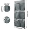6 Grids Wall-mounted Sundries Organiser non-woven Fabric Closet Storage Mesh Bag Pocket Clear Hanging Over The Door Cloth Box 3