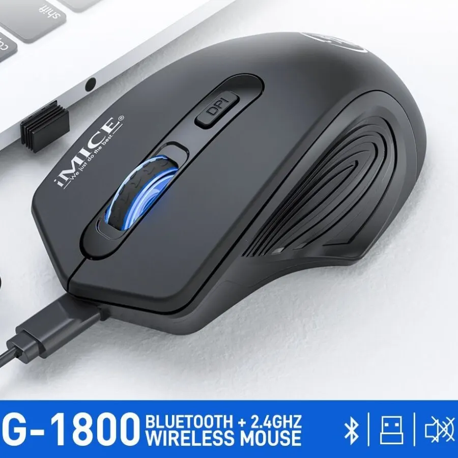 Wireless mouse gaming mouse IMICE G-1800 2.4Ghz Silent 1600DPI for Laptop Battery Version 4 Keys USB Transmission 10m Wireless Gaming