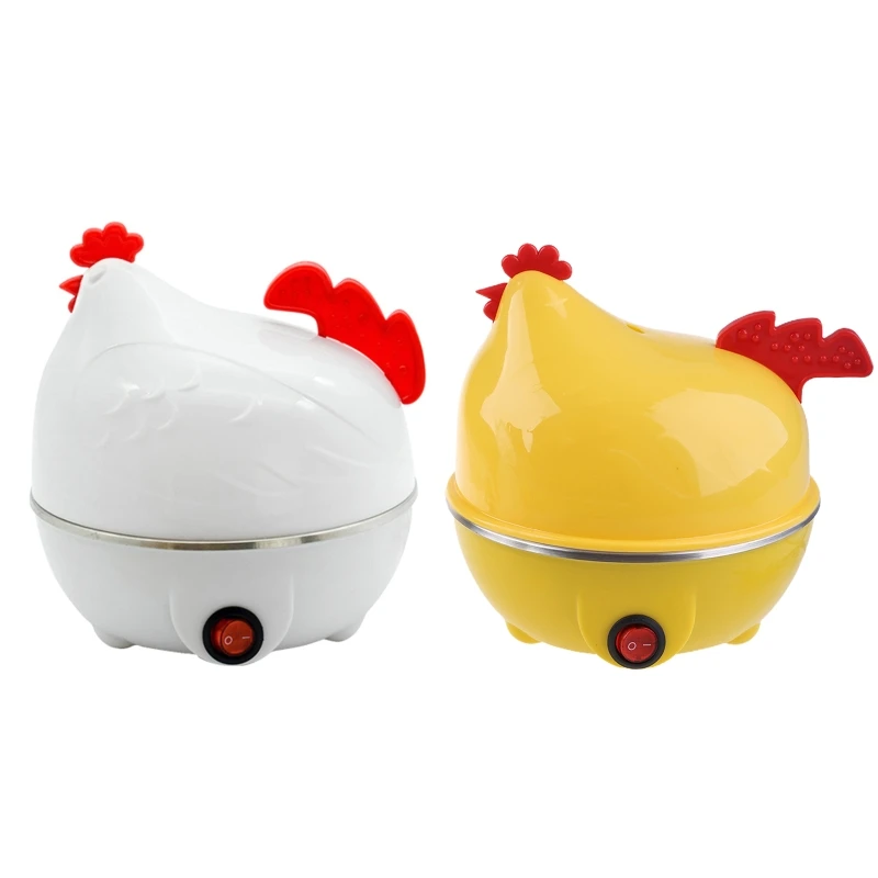 

D0AB Stainless Steel Electric Egg Steamer 7 Egg Capacity Electric Egg Cooker Durable