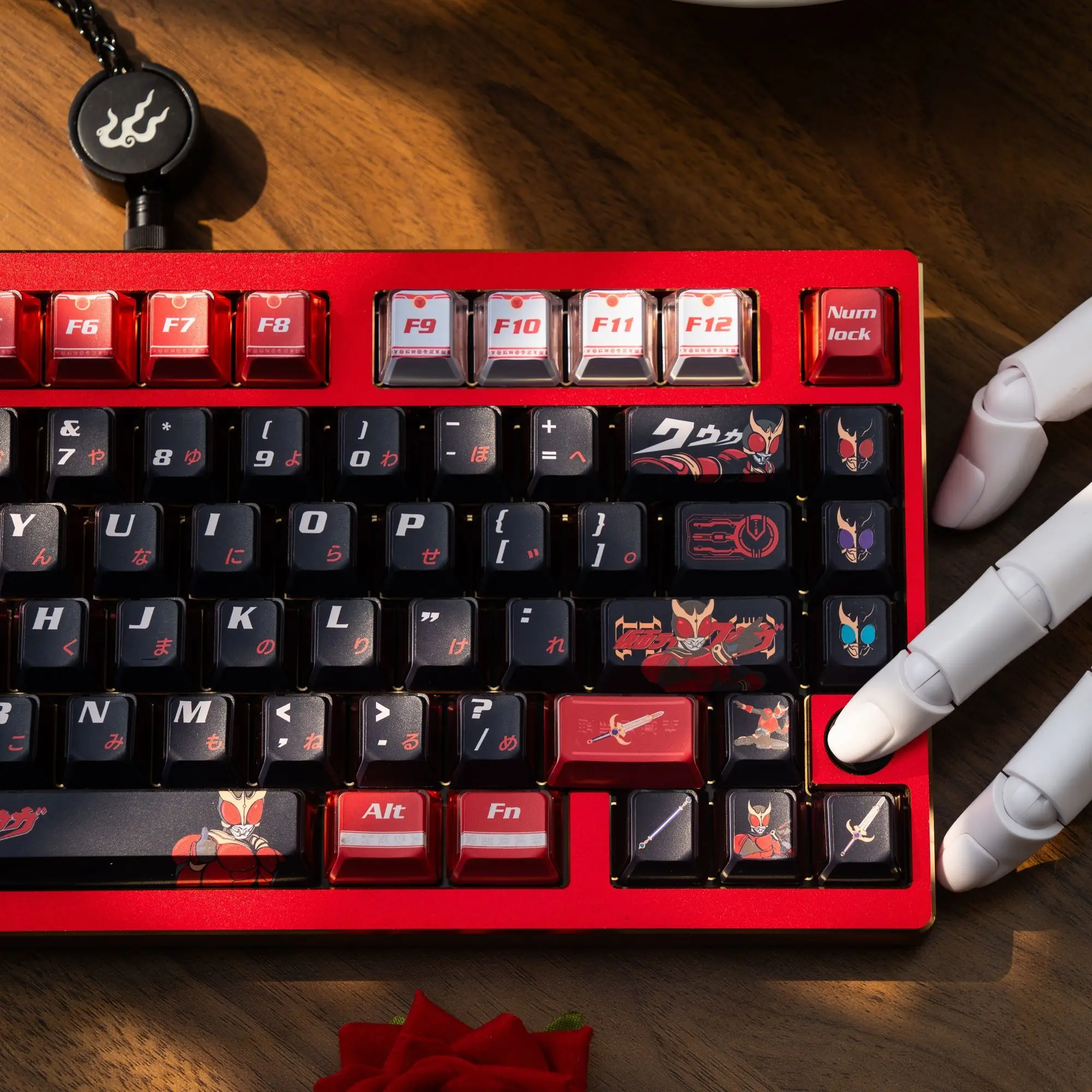 142 Keys Kamen Rider Kuuga Keycaps Anime DIY High Value Boys Gift