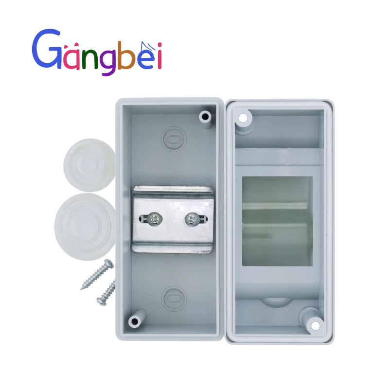 Electric Distribution Box Household Illumination Waterproof IP65 Transparent Cover Junction Wire Box For Bath
