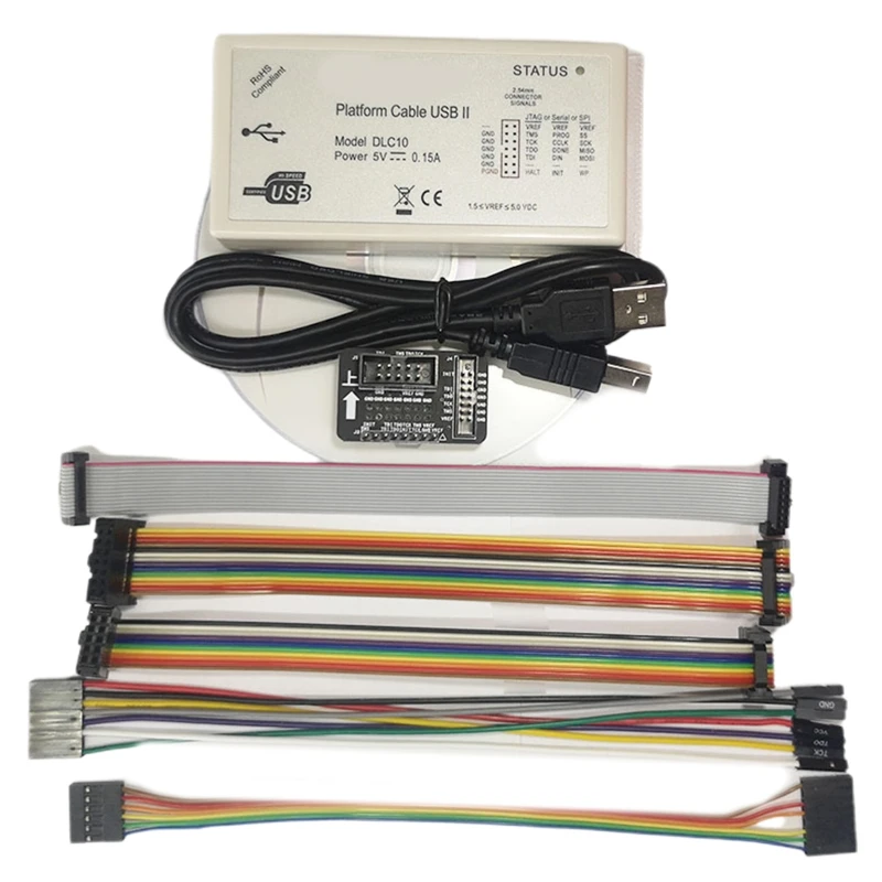 

Кабель мини-платформы DLC10. Поддержка USB для всех устройств Xilinx с переходными кабелями Jtag.