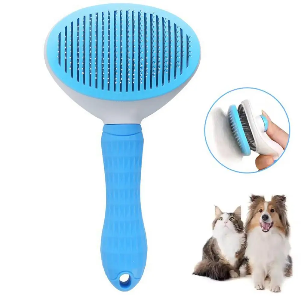 Escova removedora de pelos para cães e gatos, acessórios para animais de estimação, ferramentas de beleza, pente para gatos para remover pelos, suprimentos_voghion.com