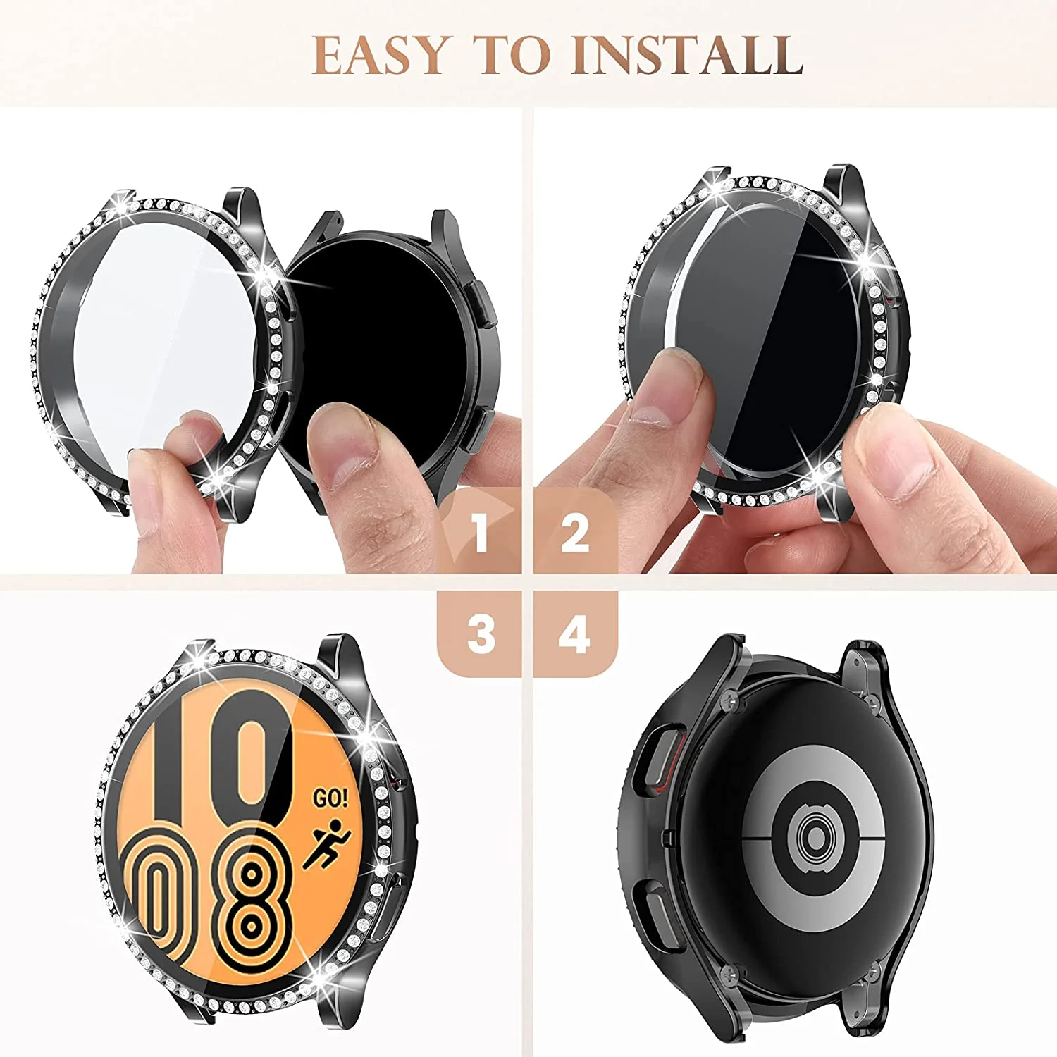Durable All-Around Glass Case with Screen Protector